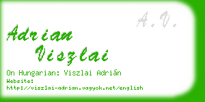 adrian viszlai business card