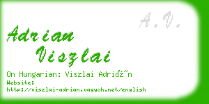 adrian viszlai business card